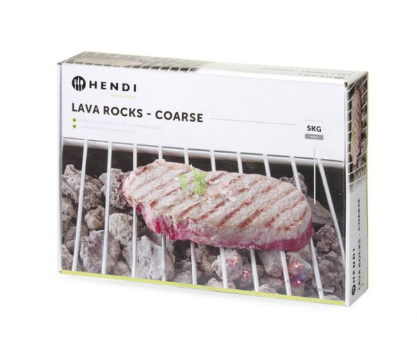 Hendi Lavasteine - grob, VE: 5 kg, für verschiedene Gasgrills, 152805