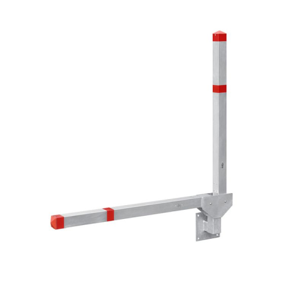 Stein HGS Parkplatzsperre -Acero Doppelarm- 70x70 mm aus Aluminium, zur Wandmontage, 32904