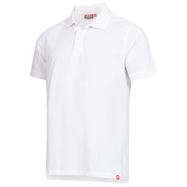 NITRAS MOTION TEX LIGHT, Poloshirt, vorgewaschen, Polokragen, 100% Baumwolle, 200g/qm, Größe: 5XL, Farbe: weiß, VE: 20 Stück, 7010-1100-5XL
