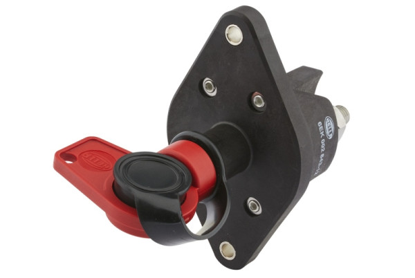 HELLA Hauptschalter, Batterie, Drehbetätigung, 24V, Anschlussanzahl: 2, geschraubt, Schließer, oval, 6EK 002 843-121