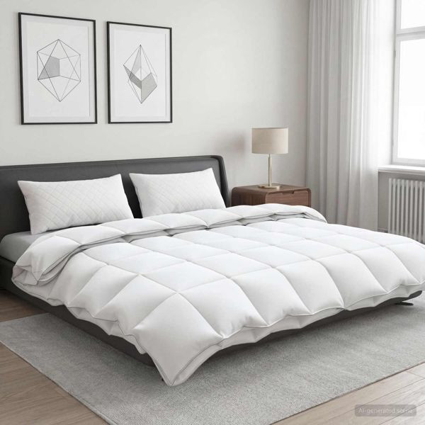 vidaXL Gänsedaunen-Bettdecken-Set 90% FULDA 3-teilig 200 x 240 cm 310 GSM, 3442656