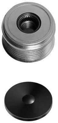 HELLA Generatorfreilauf, Gewindemaß: M16x1,5, Anzahl der Rillen: 6, mit Kappe, 9XU 358 038-341