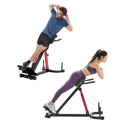 VEVOR multifunktionale Hyperextensionsbank, römischer Stuhl, Kohlenstoffstahl, 158 kg belastbar, rollbar, Heim-Fitnessstudio, WDKLMYAXDLBKR3EIIV0