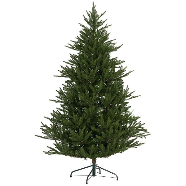 HOMCOM Weihnachtsbaum 183 cm, realistisches Aussehen, Schnellaufbau, inkl. Ständer, feuersicherer Kunststoff, 830-888V01GN