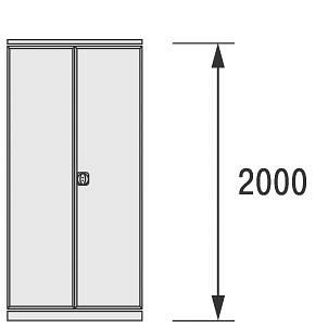 BITO Flügeltür 1000x2000 RAL7035 Set, 29950, 4250692942102