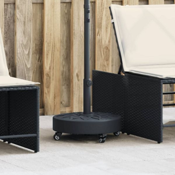 vidaXL Sonnenschirmständer mit Rollen für Ø38/48 mm Mast 27 kg Rund, 4007976