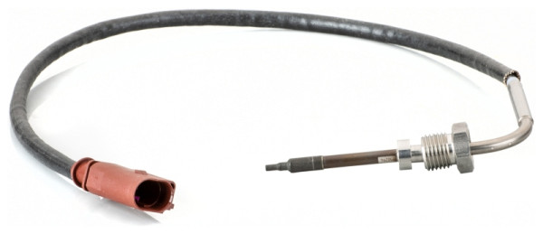 HELLA Sensor, Abgastemperatur, 2-polig, geschraubt, Kabel: 440mm, 6PT 014 495-061