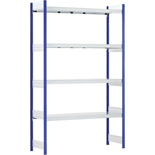 BITO Großfachregal Grundfeld Set /350kg 2499x1562x524 4 Ebenen Fachboden RAL5010, C1255-0076