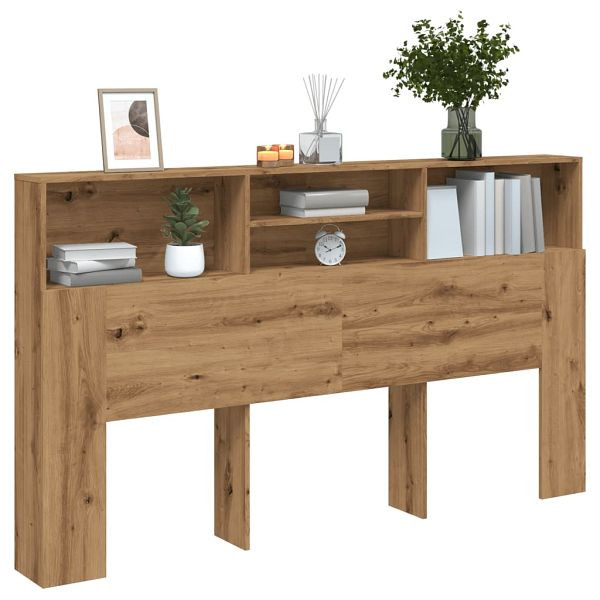 vidaXL Kopfteil mit Stauraum Artisan-Eiche 180x19x103,5 cm, 856873
