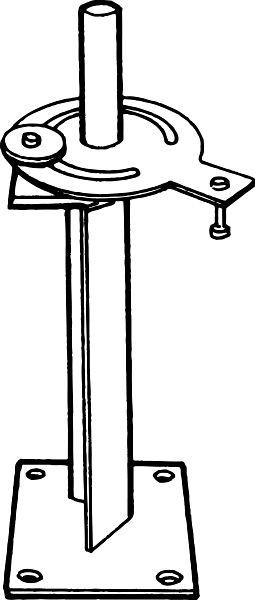 Nederman Tischkonsole Höhe 300 mm, 40180040