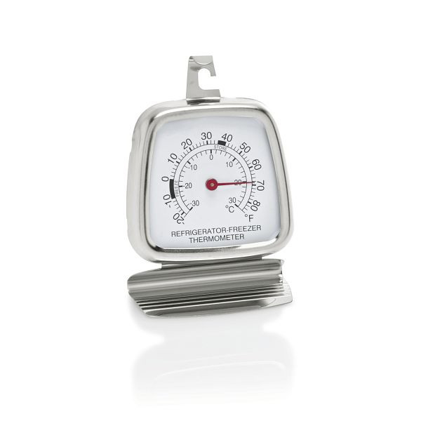 WAS Kühlraumthermometer, 6 x 8,5 cm, Edelstahl, 1030007