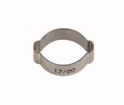 Riegler 2-Ohr-Schlauchklemmen - Edelstahl, VE: 10 Stück, 114149, 4047322402446