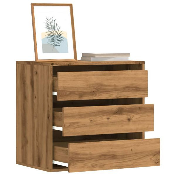vidaXL Kommode Artisan-Eiche 60x41x58 cm Holzwerkstoff, 852851