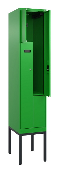 C+P Z-Spind Evolo PLUS, Gestell, 2 Fächer, 2120x400x500mm, 6037/6037, Zylinderschloss, 0490337-122 S10053