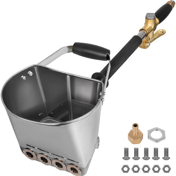 VEVOR Putzwerfer 4 Jet Sprühmaschine Mörser Sprüher Zementmörtel Sprühpistole Mörtelspritze Putzpistole DIY Wandmalerei, SJHHNTJBJ-PQMK001V0