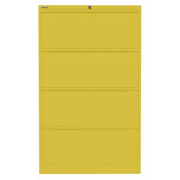 Bisley Hängeregistraturschrank, doppelbahnig, 4 HR-Schubladen, 677 tickleweed, DF4677