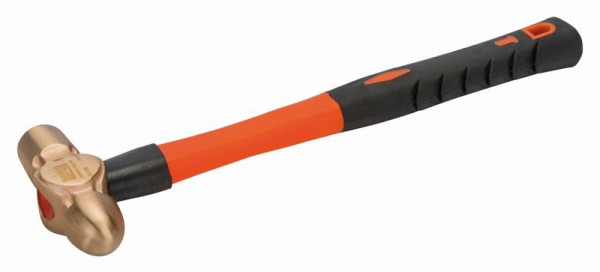 Bahco Englischer Schlosserhammer mit Kugelpinne, Fiberglas-Stiel, Berylliumkupfer, 700g, NSB506-700-FB