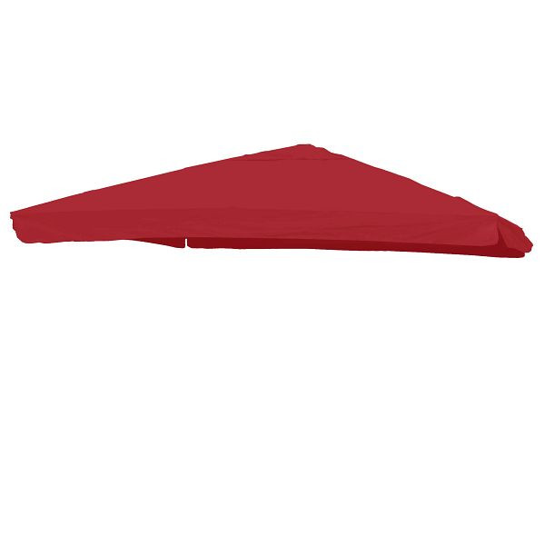 Mendler Ersatz-Bezug für Luxus-Ampelschirm HWC-A96 mit Flap, Sonnenschirmbezug, 3x4m (Ø5m) Polyester 4kg, bordeaux, 70124