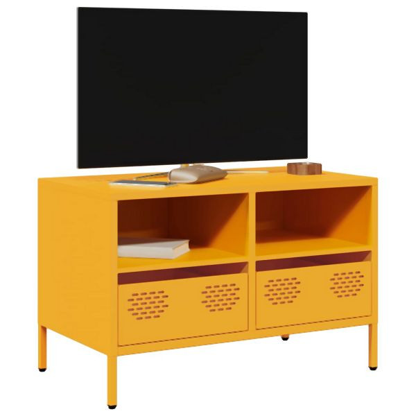 vidaXL TV-Schrank Senfgelb 68x39x43,5 cm Kaltgewalzter Stahl, 851319