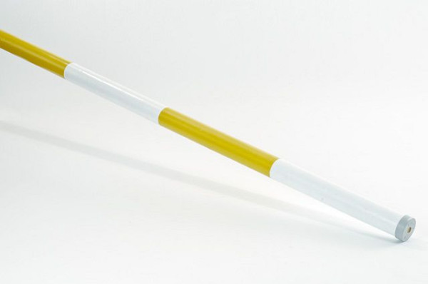 Growi Hindernisstangen aus Holz, gelb/weiß, 10 cm Durchmesser, 300 cm lang, 10094648