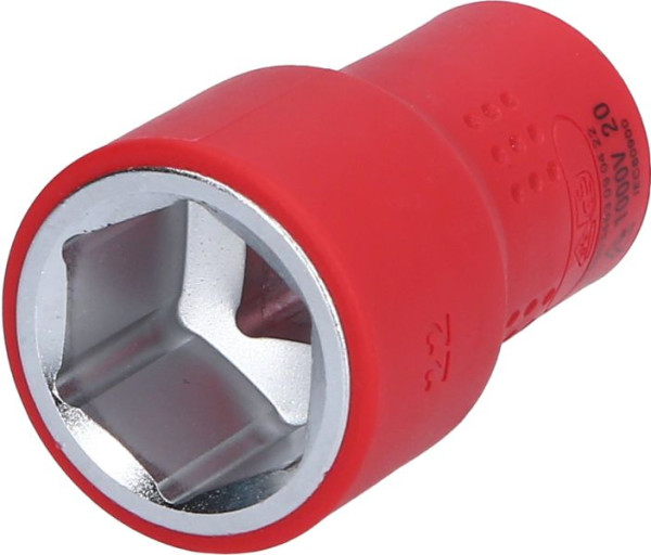 KS Tools 1/2" Isolierte Stecknuss, 22 mm, 118.1222, 4042146873380