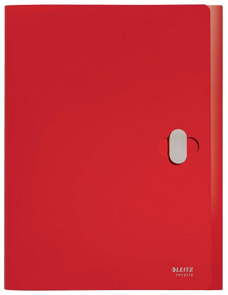 LEITZ 4623 Ablagebox Recycle, A4, 30 mm, PP, klimaneutral, rot, 4623-00-25