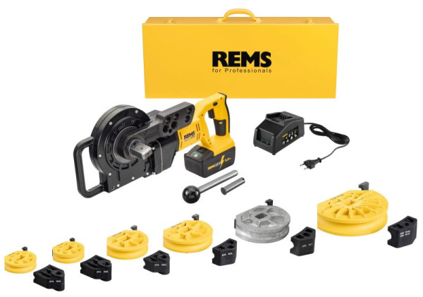 REMS Akku-Rohrbieger Curvo 22V 12+14+16+18+22+28 (581070), 580062 R220