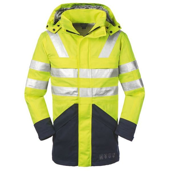 4PROTECT Multinorm-Warnschutz-Jacke EDMONTON, Größe: M, Farbe: leuchtgelb/navy, 3510-M