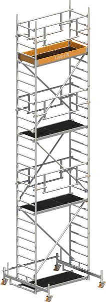 Layher Gerüst Uni Leicht P2 SAFETY PLUS mit Doppelgeländer, Max. Plattformhöhe: 6,26 m, 1423206