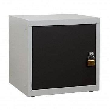 ADB Wertfach-Schließfach, Maße Korpus LxBxH 400x400x400 mm, Farbe Korpus: grau, RAL 7016, 41206