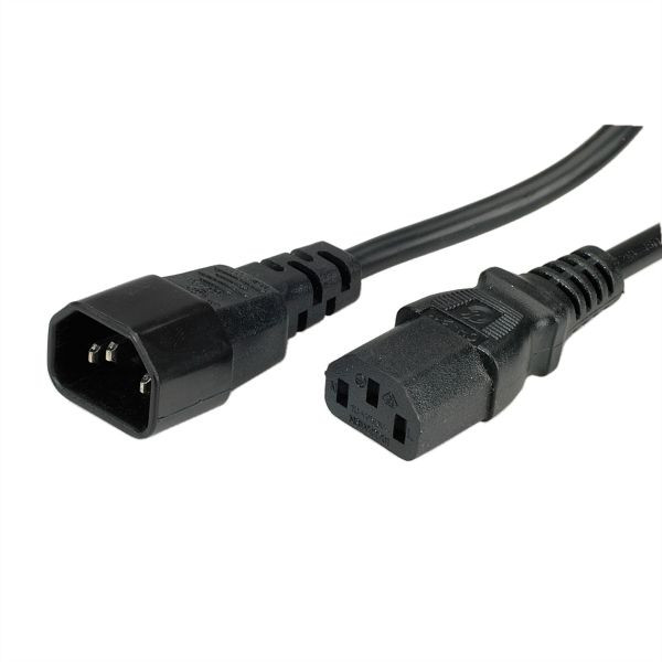 VALUE Apparate-Verbindungskabel, IEC 320 C14 - C13, schwarz, 1,8 m, 19.99.1515
