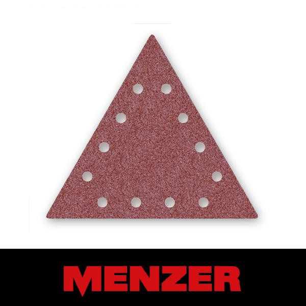 Menzer Klett-Schleifblatt, 250 x 290 mm, 12 Loch, Körnung 120, Normalkorund, VE: 25, 262031120