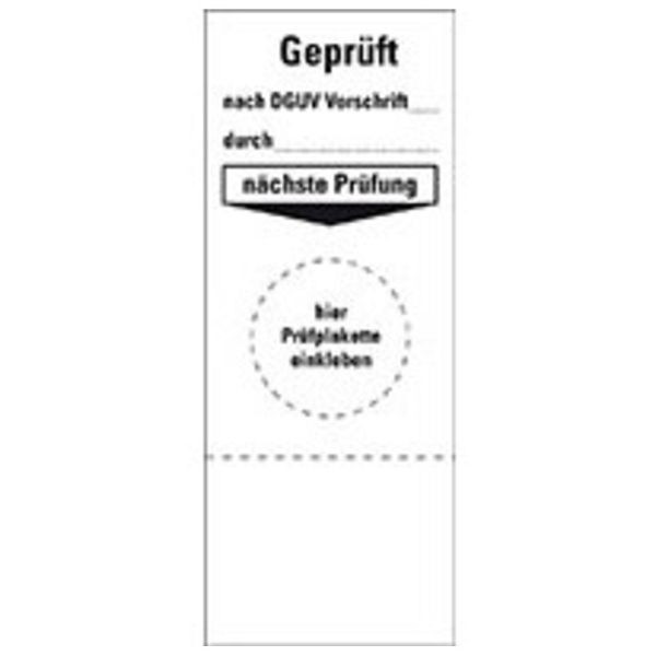 Dönges Grundetikett "Geprüft, nach DGUV Vorschrift", 132630