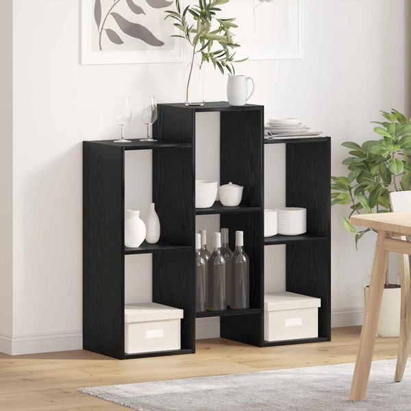 vidaXL Sideboard Schwarz Eichen-Optik 90 x 30 x 90 cm, 8000405