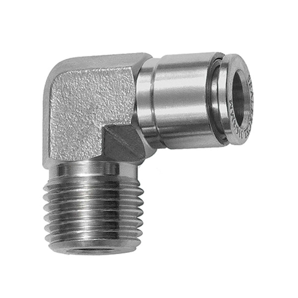 Riegler L-Steckverschraubung, R 1/8, für Schlauch-Außen-Ø 4, ES 1.4404, 135156