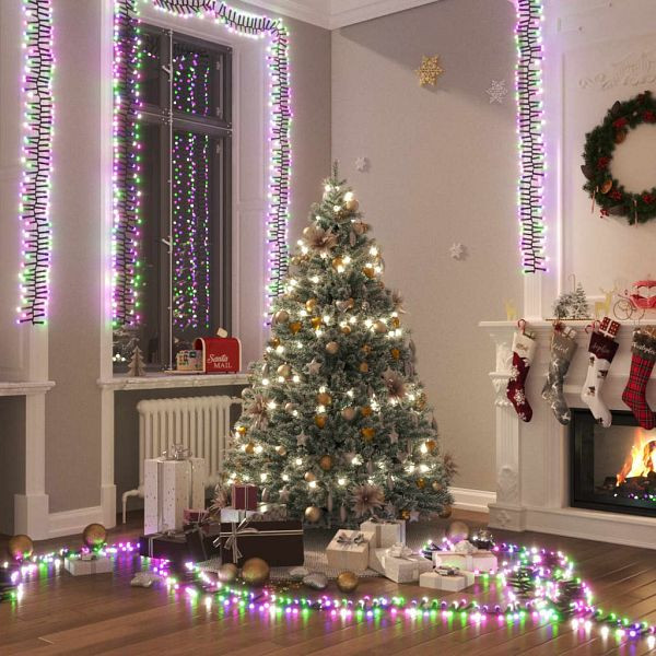 vidaXL LED-Lichterkette mit 3000 LEDs Pastell Mehrfarbig 23 m PVC, 343253