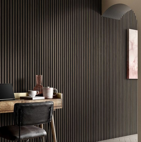 HOME DELUXE Akustikpaneel SONIC Smoked Oak 80 x 40 cm, 6x Paneel, 73357