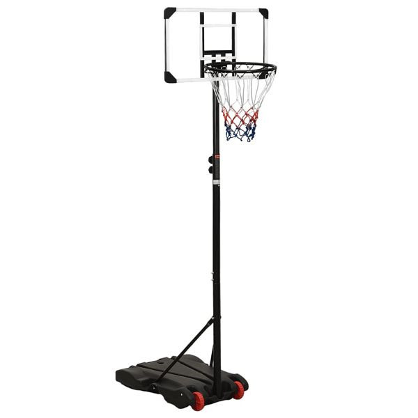 vidaXL Basketballständer Transparent 216-250 cm Polycarbonat, 93657
