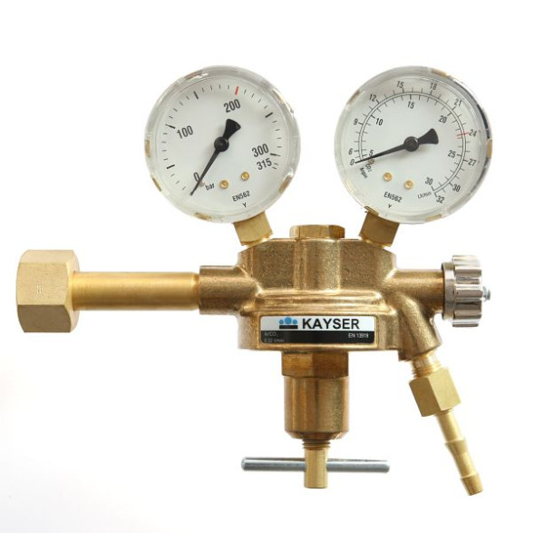 ELMAG Druckregler 'Argon/Co2', mit 2 Manometer, Ø 63mm, 54122