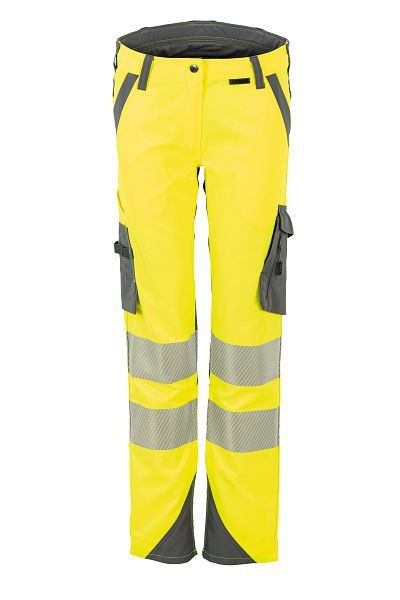 Planam Norit Warnschutz Damen Bundhose gelb/zink 36, 5926036