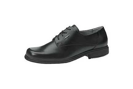 ABEBA Berufsschuhe Business Men Halbschuh schwarz ESD, O1, Ristbereich mit Schnürung, Glattleder, 32450-47