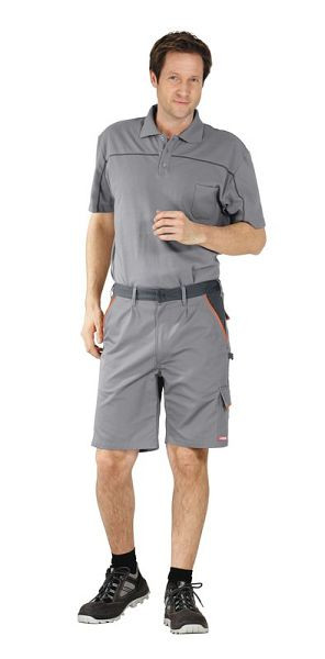 Planam Visline Shorts, zink/orange/schiefer, Größe S, 2470044