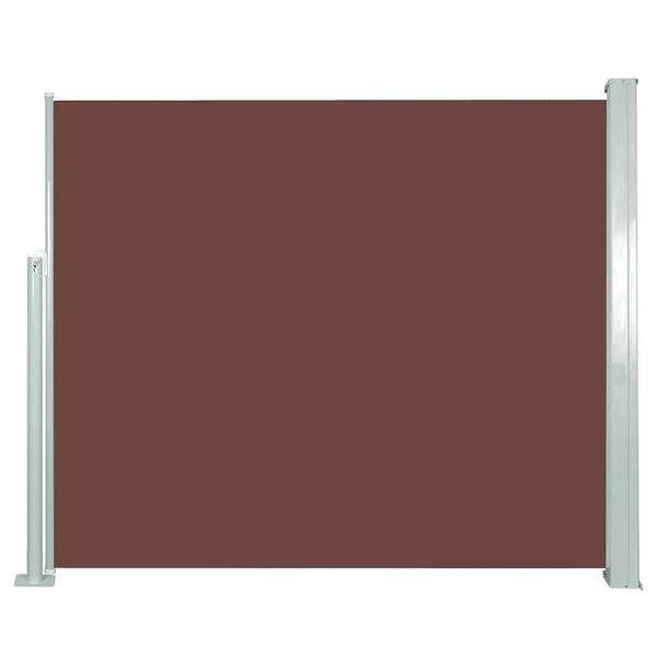 vidaXL Ausziehbare Seitenmarkise 120x300 cm Braun, 45364