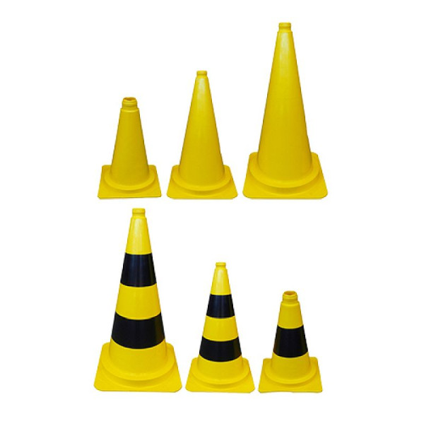 Stein HGS Leitkegel gelb, 750 mm / 3,22 kg, ohne (Folien-)Streifen, 34958