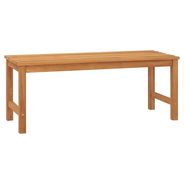 vidaXL Gartenbank 114 cm Massivholz Teak, 316626