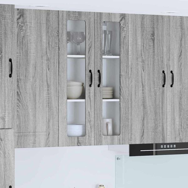vidaXL Küchenwandschrank Graues Sonoma 60 x 31 x 100 cm Holzwerkstoff, 885181