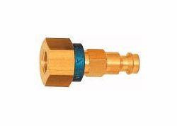 Riegler Unverwechselbarer Nippel, Messing blank, Innengewinde NW 5, 107655