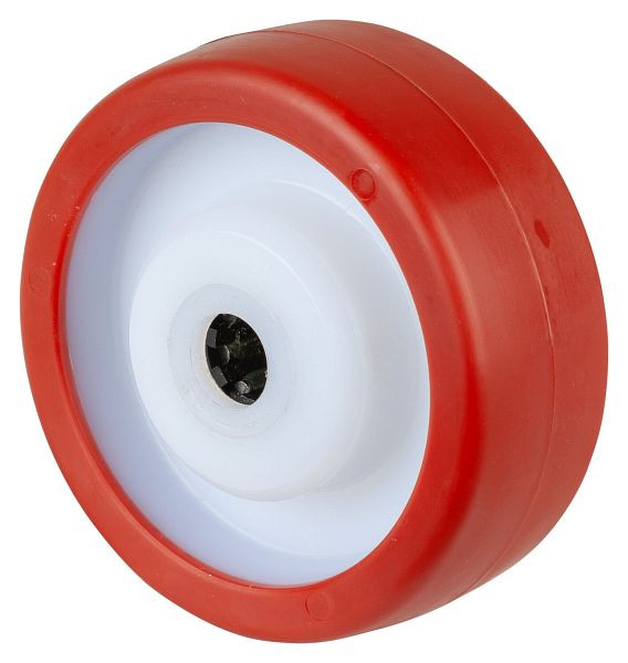 BS Rollen Polyurethanrad, Kunststofffelge, Edelstahl-Rollenlager, Raddurchmesser: 100 mm, VE: 2 Stück, B28.100