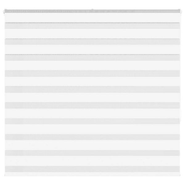 vidaXL Zebrarollo Weiß 160x150 cm Stoffbreite 155,9 cm Polyester, 4014767