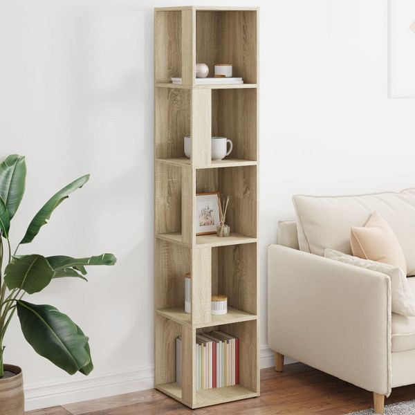 vidaXL Eckregal Sonoma-Eiche 33x33x164,5 cm Holzwerkstoff, 809047